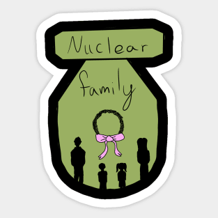 Nuclear Family Sticker